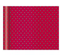 Clairefontaine Rouleau Papier Cadeau 80g Tiny Rolls 5x0,35m, Pois Vert - Rouge