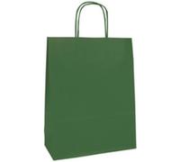 Clairefontaine 395705C - Un Paquet De 25 Sacs Cadeaux Kraft - 22x10x27cm - 100g - Couleur : Or - Poignées Torsadées - Idéal Pour : Emballage Cadeaux, Secteur Alimentaire, Sac Kraft Basique