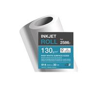 Clairefontaine - Satin - blanc - Rouleau (91,4 cm x 30 m) - 130 g/m² - 1 rouleau(x) Papier CAD G