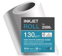 Clairefontaine - Satin - blanc - Rouleau (91,4 cm x 30 m) - 130 g/m² - 1 rouleau(x) Papier CAD
