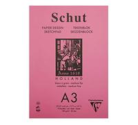 Bloc Dessin Schut Clairefontaine Papier Petit Grain Blanc A3 70 Feuilles