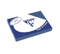 Clairefontaine Text & Cover 2727C Covers Pack of 100 Dark Blue blue Leinengepräg