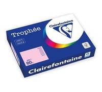 Clairefontaine Trophée - 107 micromètres - rose - A4 (210 x 297 mm) - 80 g/m² - 500 feuille(s) zéro plastique - papier teinté G
