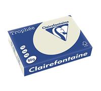 Clairefontaine Trophée 1788 Ramette de 500 feuilles papier 80 g Format A4 Gris Lot de 5