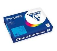 Clairefontaine Trophée - 209 microns - bleu intense - A4 (210 x 297 mm) - 160 g/m² - 250 feuille(s) zéro plastique - papier teinté