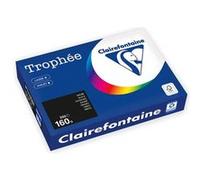 Clairefontaine Trophée - 209 microns - noir - A4 (210 x 297 mm) - 160 g/m² - 250 feuille(s) zéro plastique - papier teinté G
