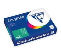 Clairefontaine Trophée - 209 microns - vert forêt - A4 (210 x 297 mm) - 160 g/m² - 250 feuille(s) zéro plastique - papier teinté G
