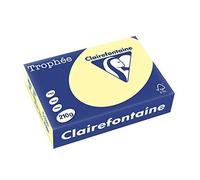 250 Feuilles A4 - 210g - Couleur Pastels - Canari - Trophée Clairefontaire 2220c