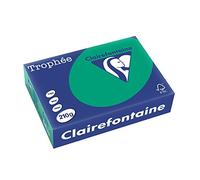 Clairefontaine Carte A4 210gsm épais Vert forêt foncé pour craft et imprimante - 50 pages