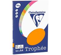 Clairefontaine Orange vif A4 Papier couleur 80 g/m² (100 feuilles)