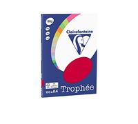 Clairefontaine Cerise A4 Papier couleur 80 g/m² (100 feuilles)