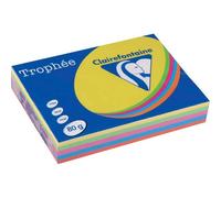 Clairefontaine Trophée - Papier teinté - bleu, vert, rose, jaune citron, saumon - A4 (210 x 297 mm) - 80 g/m² - 500 feuille(s)