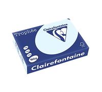 CLAIREFONTAINE Ramette de 250 feuilles papier couleur TROPHEE 160 grammes format A4 Bleu 2633