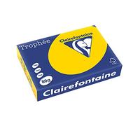 Clairefontaine Trophee Ramette de 500 feuilles papier couleur 80 g A4 Bouton d'or