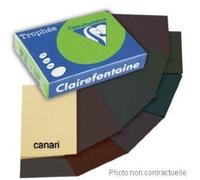 Clairefontaine - Trophee - Ramette De 500 Feuilles Papier Couleur - 80 G - A4 - Canari - Lot De 5