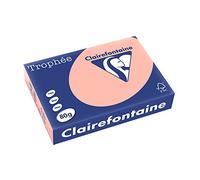 Clairefontaine - Trophee - Ramette de 500 feuilles papier couleur - 80 g - A4 - Pêche - Lot de 5