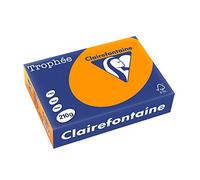 Ramette de Papier - Clairefontaine - Trophée - A4 - Orange Vif - 210g - 250 Feuilles