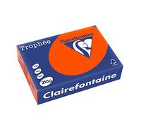 Trophée Ramette 250 Feuilles Papier 210g A4 210x297 Mm Certifié Fsc Rouge Cardinal