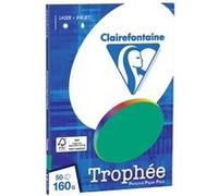 Clairefontaine TROPHEE - Vert forêt - A4 (210 x 297 mm) - 160 g/m² - 50 feuille(s) papier uni G