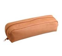 Clairefontaine Trousse pour crayon 8300C cuir véritable agneau Beige 22x5x3 cm