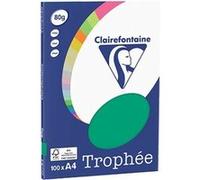Clairefontaine Vert Pin A4 Papier couleur 80 g/m² (100 feuilles) Jaune Soleil