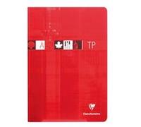 Clairefontaine 3167C Un Cahier Agrafé de Travaux Pratiques - A4 21x29,7 cm - 80 Pages Grands Carreaux 90 g et Unies Blanches 125 g - Couverture Carte Pelliculée - Couleur Aléatoire