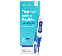 Clairivo Thermomètre Digital avec Embout Flexible pour Maison et Voyage