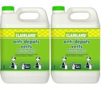 CLAIRLAND Bidon Anti-DépÃŽts Verts Toitures et Terrasses, Dallages, Murs, Solution prête à l'emploi pour pulvérisateur, 5 L, CLAIRMOUS5000, Vert (Lot de 2)