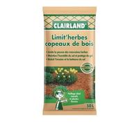 CLAIRLAND Copeaux de bois nature Limit’herbes - 50 L