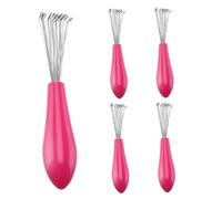Claitement de brosse à cheveux Claignage outil de nettoyage des griffes nettoyage mini déménagement saleté cheveux avec râteau métallique Râteau 5 pcs..