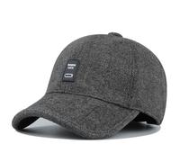 Clakllie Baseball Cap Respirant en Coton Casquette Trucker Snapback Casquette de Baseball Réglable avec Oreillettes, Casquette de Baseball en Automne Hiver, Casquette Homme Trucker Classic à Visière