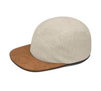 Clakllie Casquette Snapback 5 Panneaux Flat Brim Baseball Cap Casquette à Bord Plat en Denim Unstructured Vintage Trucker Cap Anti-Soleil Cap