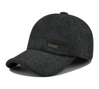 Clakllie Casquette Trucker Snapback Casquette de Baseball Réglable avec Oreillettes, Casquette Homme Trucker Classic à Visière, Baseball Cap Respirant en Coton Casquette de Baseball en Automne Hiver