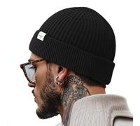 Clakllie Knit Cuffed d'hiver Bonnet Hat en Tricoté Tricot Chaud pour Femmes Classique Doux Beanie Mérinos Hiver, Bonnet de Trawler Watch Cap Chaud et Respirant