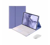 CLALOC Etui avec Clavier pour Lenovo Tab M10 Plus 3Rd Gen 2022 10.6 inch TB-125FU/TB-128FU/TB-128XU Clavier Détachable avec Housse De Protection en PU Mince pour Clavier Magnétique Amovible,Violet