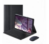 CLALOC Etui Clavier pour Honor Pad 9 12.1Inch Tablet with Mouse,(Deutsches Layout QWERTY) Detachable Wireless Bluetooth Keyboard, Ultra-Thin Soft TPU Back Cover,Noir