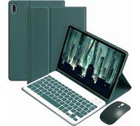 CLALOC Étui-Clavier pour Samsung Galaxy Tab A7 2020 10.4 Pouces Et Support De Stylo S Pen Intégré Housse Fine Et Intelligente avec Clavier Bluetooth Détachable pour Galaxy Tab A7 2020,Dark Green