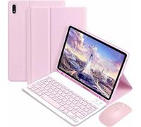 CLALOC Étui-Clavier pour Samsung Galaxy Tab A7 2020 10.4 Pouces Et Support De Stylo S Pen Intégré Housse Fine Et Intelligente avec Clavier Bluetooth Détachable pour Galaxy Tab A7 2020,Rose