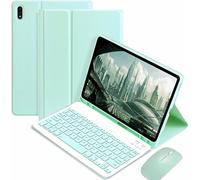 CLALOC Étui-Clavier pour Samsung Galaxy Tab A7 2020 10.4 Pouces Et Support De Stylo S Pen Intégré Housse Fine Et Intelligente avec Clavier Bluetooth Détachable pour Galaxy Tab A7 2020,Vert