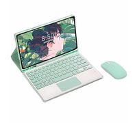 CLALOC Etui Clavier pour Samsung Galaxy Tab A9+Plus 11Inch SM-X210/X216/X218 avec Souris,Smart Soft Case Detachable with Bluetooth Keyboard Cover with Pencil Holder,Light Green