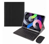 CLALOC Étui Clavier pour Samsung Galaxy Tab S9FE+ 2023 12.4" avec Souris Housse De Clavier sans Fil Bluetooth Magnétiquement Détachable pour Galaxy Tab S9 FE+ avec Support pour Stylo S,Noir