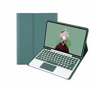 CLALOC Housse Clavier pour Samsung Tab S8+/ S7 FE / S7+ Touchpad Claviers QWERTY Détachables avec S Pen Cover pour Galaxy Tab S6 Lite/Tab A7 / Table A8 / S7 / S8 / A7 Lite,Dark Green,Tab S7 FE