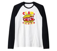 Clam and Collected Kawaii Cute Funny Manche Raglan