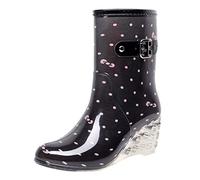 Clam Boots Bottes de pluie antidérapantes pour femme, rose, 37.5 EU