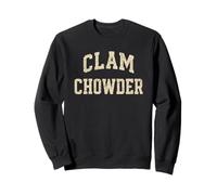 Clam Chowder | Concept typographique rétro côtier Sweatshirt