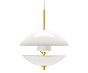 Clam Suspension Blanc/Laiton Ø44