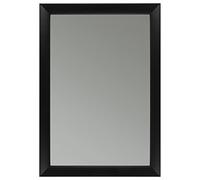 CLAMARO 'ARTUR' Miroir mural design 35 x 60 cm avec cadre | Noir mat | Shabby Chic Vintage Miroir avec cadre en bois | Miroir avec cadre en bois | Miroir avec crochet de suspension en métal et