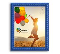 CLAMARO "BUBBLE" Cadre photo 30x40 dans le style Bubble Balls | Bleu | Cadre pour photos et images en MDF fabriqué à la main avec verre acrylique | Cadre pour, par exemple, photos, posters ou puzzles