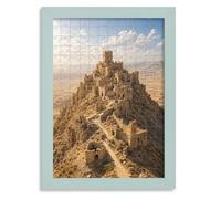 CLAMARO Cadre Puzzled pour Puzzle 49,3x69,3 cm, Bleu-Gris, Moulure 30 mm