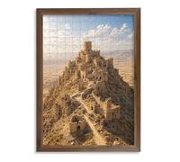 CLAMARO Cadre Puzzled pour Puzzle 49,3x69,3 cm, Noyer, Moulure 30 mm
